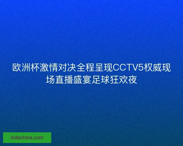 欧洲杯激情对决全程呈现CCTV5权威现场直播盛宴足球狂欢夜